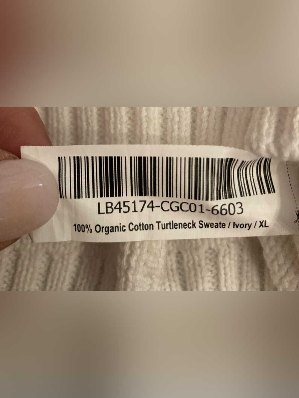 Quince 100% Cotton Women’s White Turtleneck Sweater - Picture 6 of 7